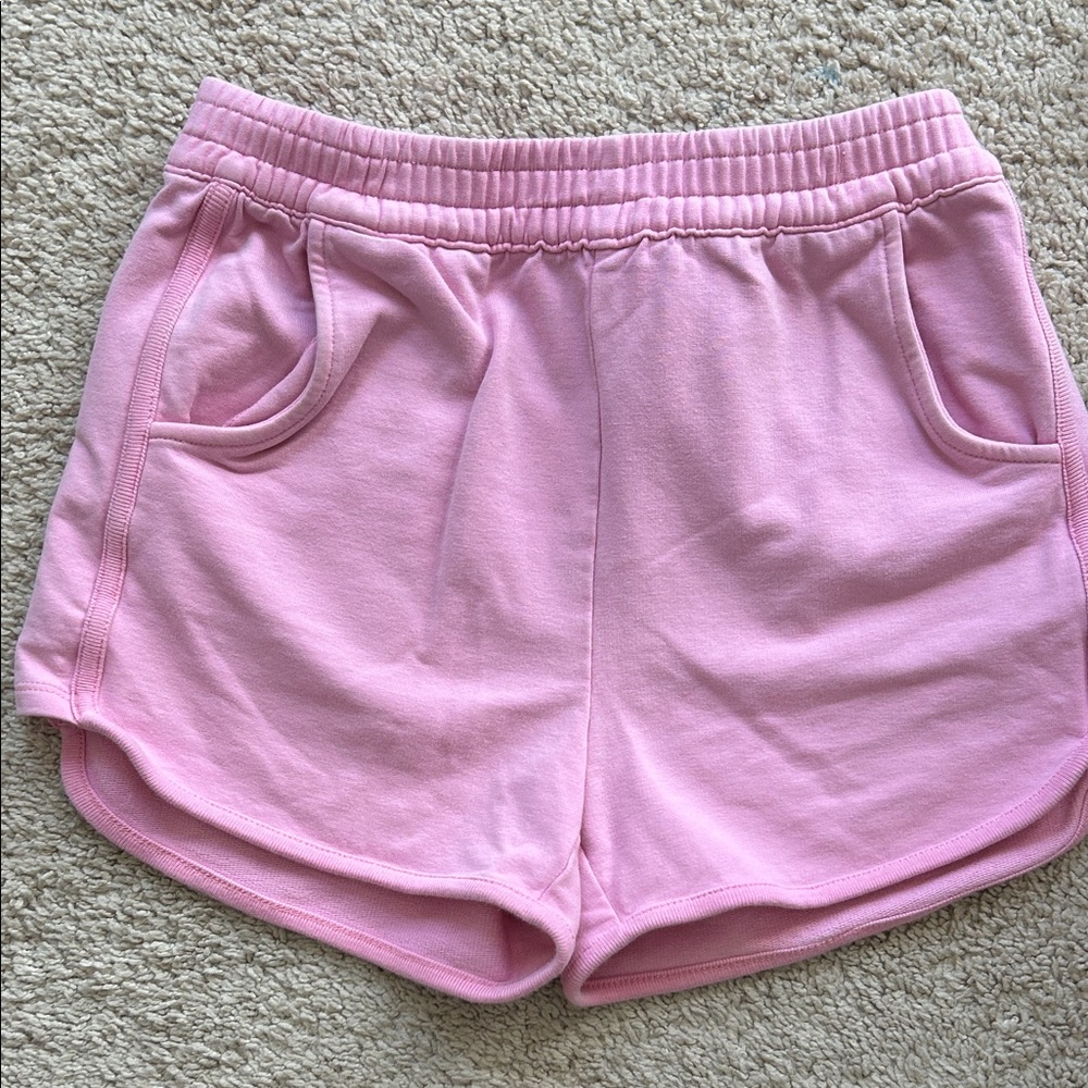 Hanna Andersson Organic Cotton Shorts 140 10 Pink with Pockets